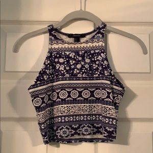 High neck crop top
